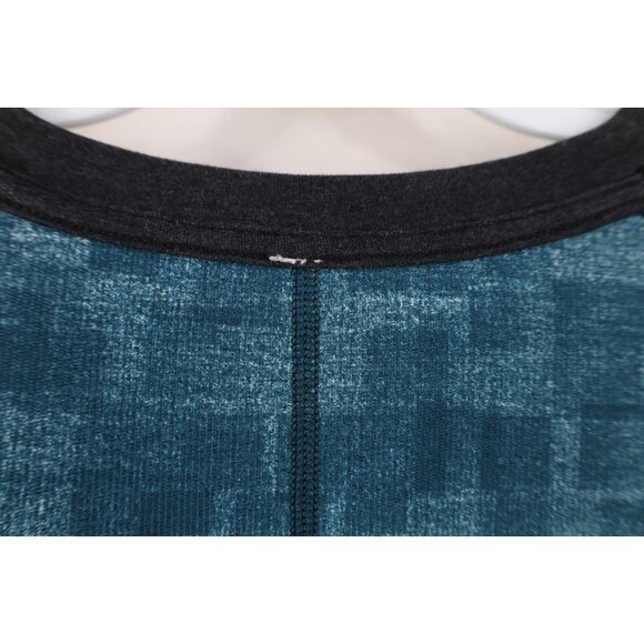 Lululemon Mens XL Reversible Long Sleeve Crewneck Sweatshirt Geometric Blue Gray - Picture 6 of 16